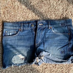 Denim shorts